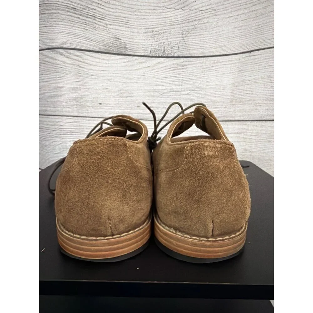 Mens Topman Brown Suede Lace-Up Oxford Shoes Size 41/8